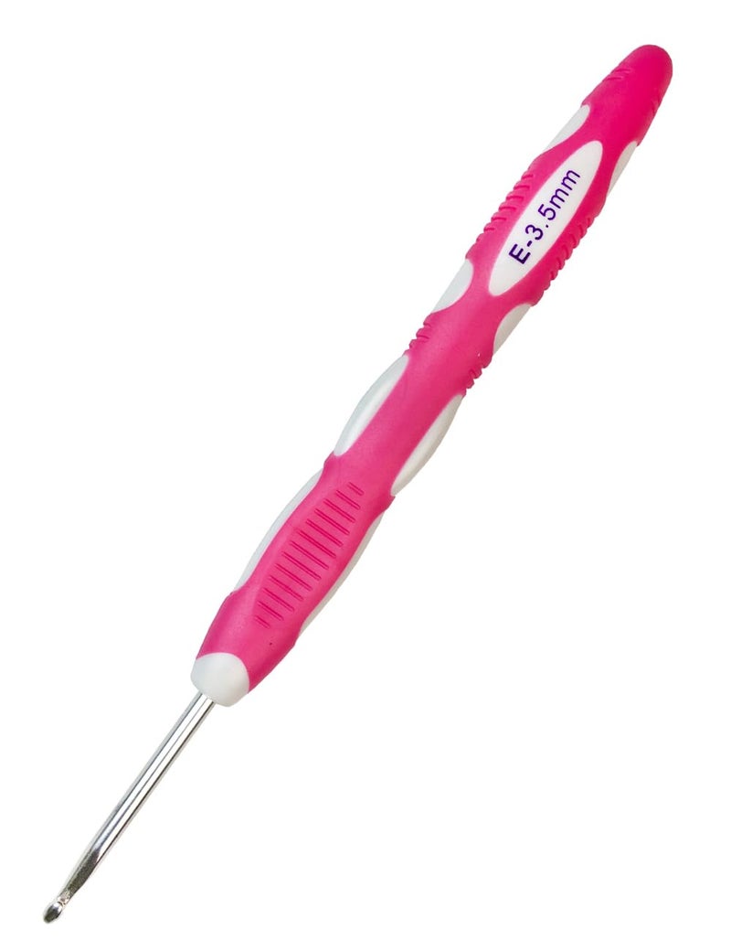 Mdoker Size F/(3.5mm) Crochet Hook,Extra Long Crochet Hooks Needles for Arthritic Hands,Ergonomic Grip Soft Handles for Beginners and Experiecced Crochet Lover,Comfortable/Smooth/Ergonomic - Image 1